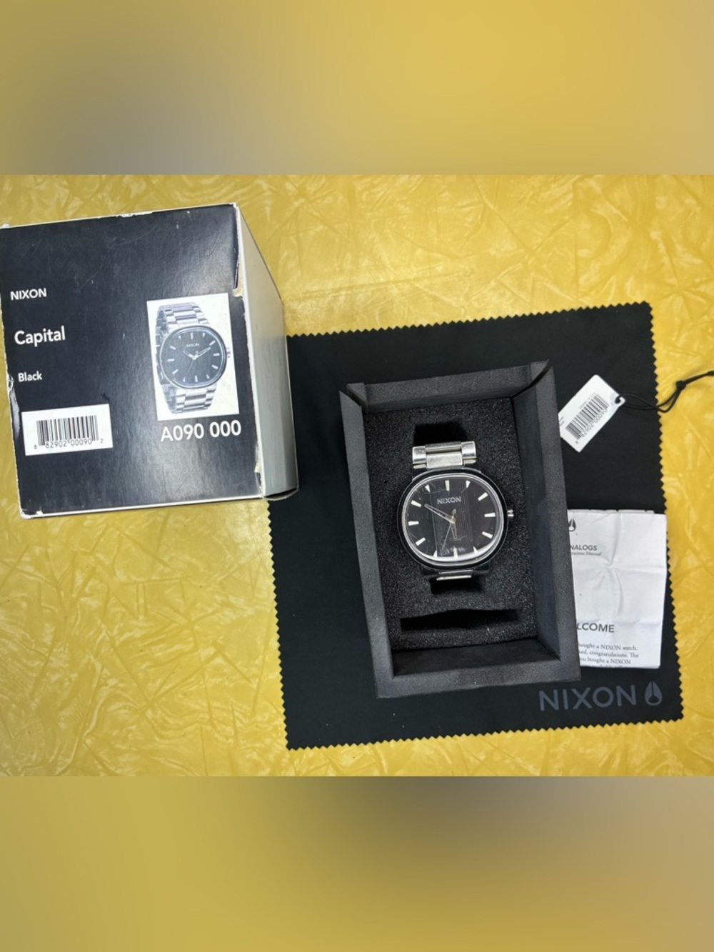Nixon Silver Stainless Steel The Capital Watch